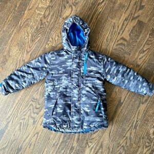 BOYS GRAY AND BLUE POWDER SEARCH 3-IN-1 WINTER JACKET